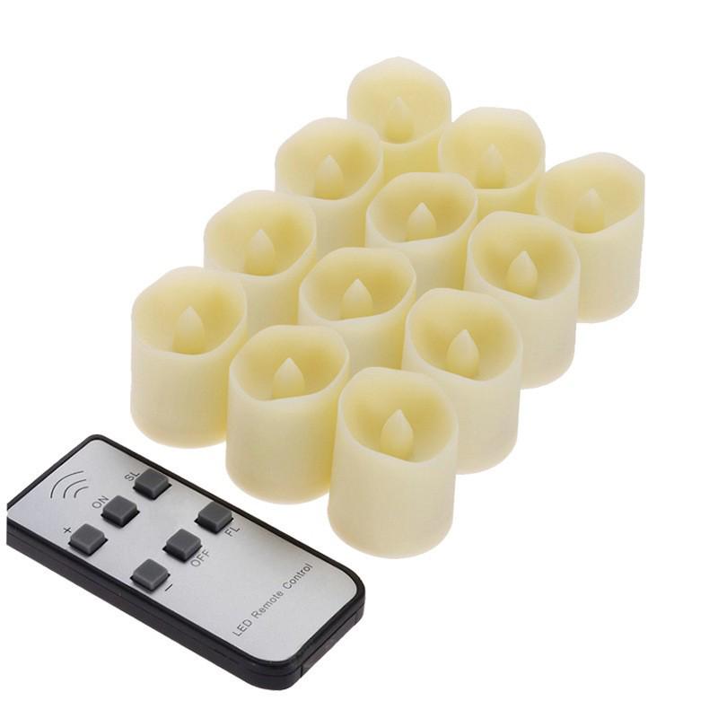 Remote Control LED Ghee Lamp - Romantic Candle Light for Birthday, Wedding, or Dining Table Decor with Timer Function