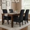 Universal Elastic Velvet Dining Chair Cover Dust Proof Solid Color Chair Protector with Ruffled Edges Chair Slipcover Wedding