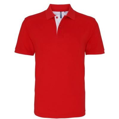 Mens Classic Fit Contrast Polo Shirt
