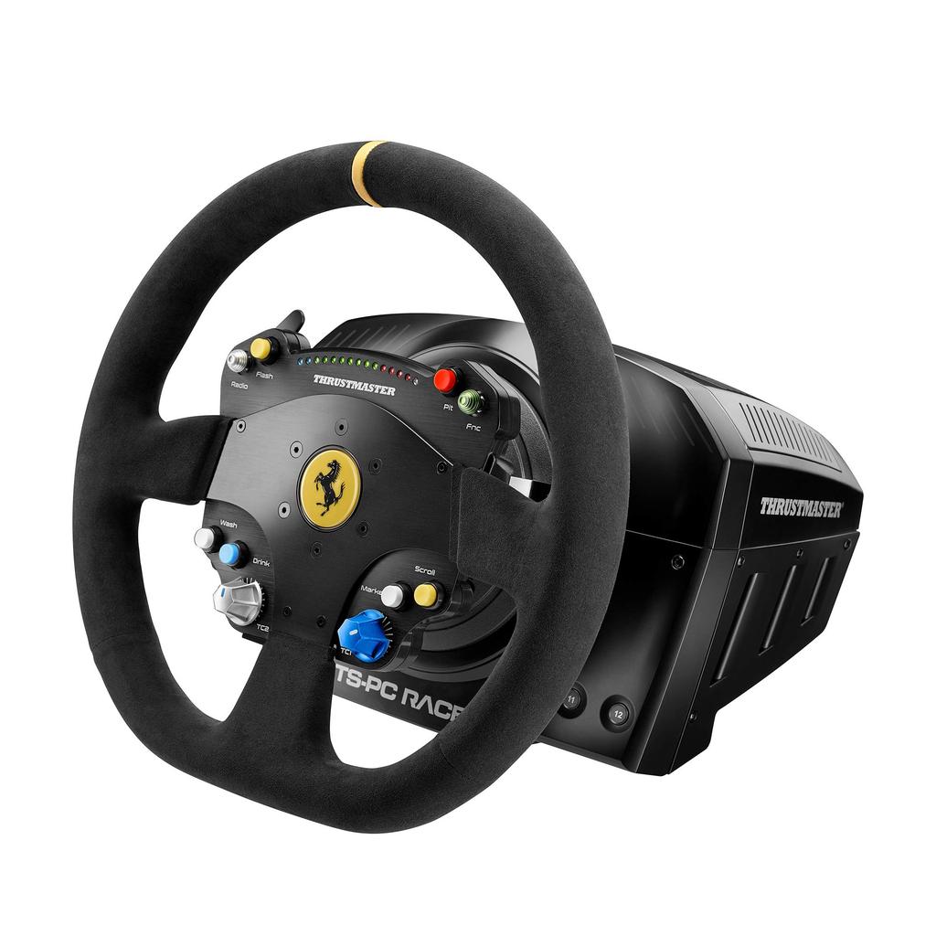 Officially Licensed Ferrari Thrustmaster TS PC RACER Ferrari 488 Challenge Edition PC Steering Wheel Controller for Racing Games with Force Feedback