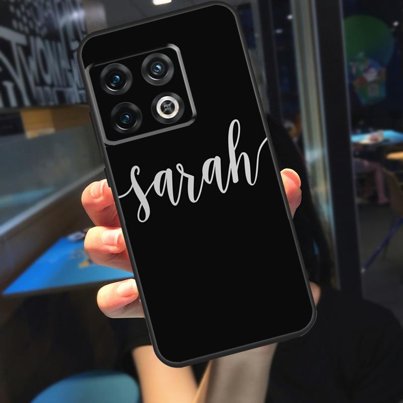 Custom Name Personlized Signature Funda For Oneplus 8T 10T 9R 9RT Ace 8 9 10 Pro Case For Oneplus Nord 2T N10 N20 CE 2 Lite