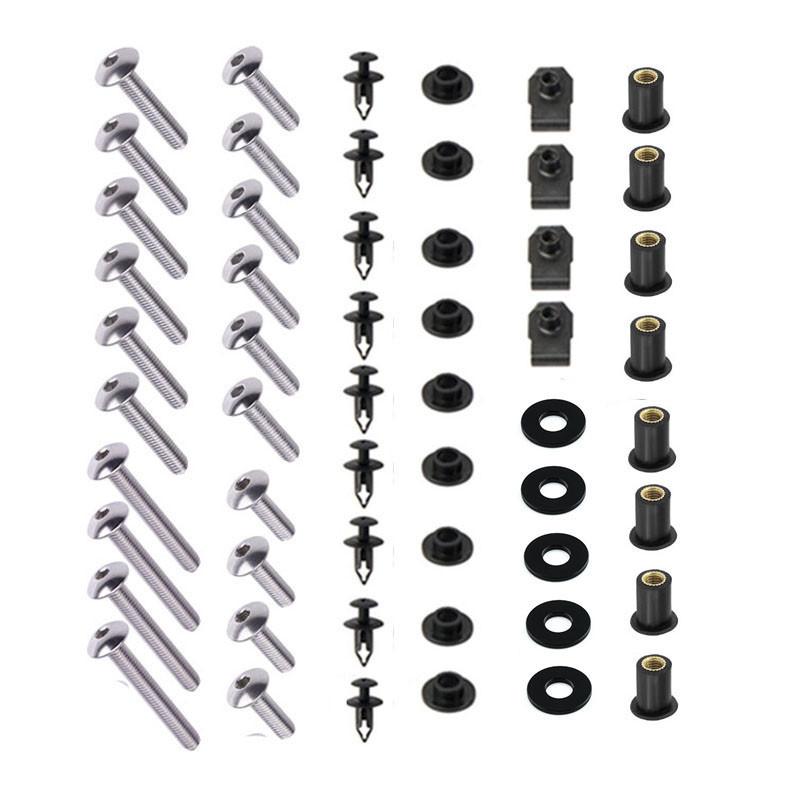 

Комплект болтов для обтекателя мотоцикла, крепежные винты для мотоцикла Honda CBR600F4 1999-2000 / CBR600F4i 2001-2007