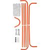VEVOR Lacrosse Goal, 6' X 6' Lacrosse Net, Steel Frame Backyard Lacrosse Training Equipment, Portable Lacrosse Goal with Carry Bag