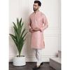 SOJANYA (Since 1958 Men' Silk Blend Kurta and OffWhite Pyjama With Nehru Jacket