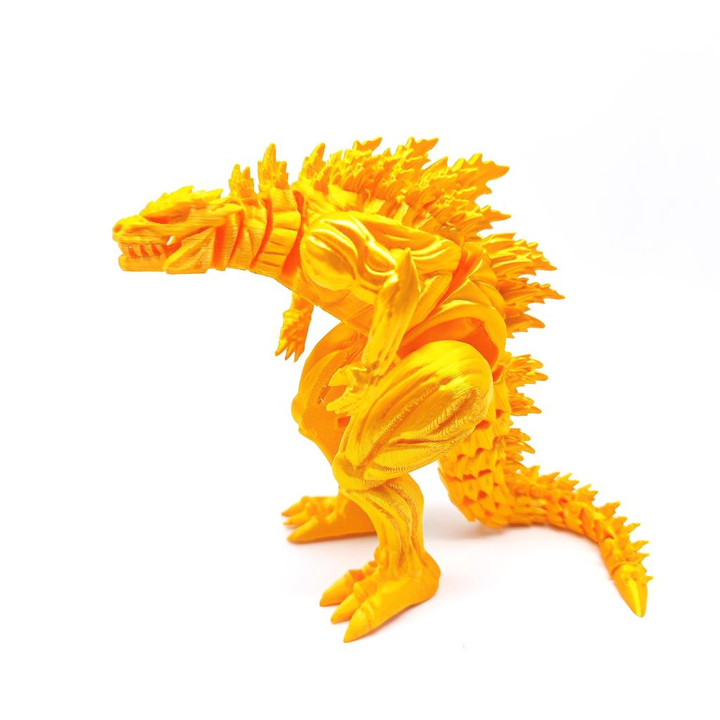 3D Printed Muscle Godzilla Dinosaur Joint Movable Creative Model Figurine for Boys As A Gift Decoration
