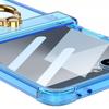 Transparent Shockproof Flip Phone Case Galaxy Z 8 With Built-in MagSafe Magnet Ring Stand Air Cushion Hinge