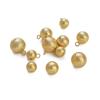 Copper Brushed Hanging Bead Pendants for DIY Jewelry Making, 8mm, 10mm, 12mm