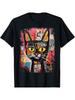 Abstract Cat Pop Art Graffiti Cat T-Shirt