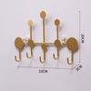 Metal 5/6 Hooks Rack Wall Mounted Towel Clothing Hanging Stand Door Hook  Entryway Kitchen Utensil