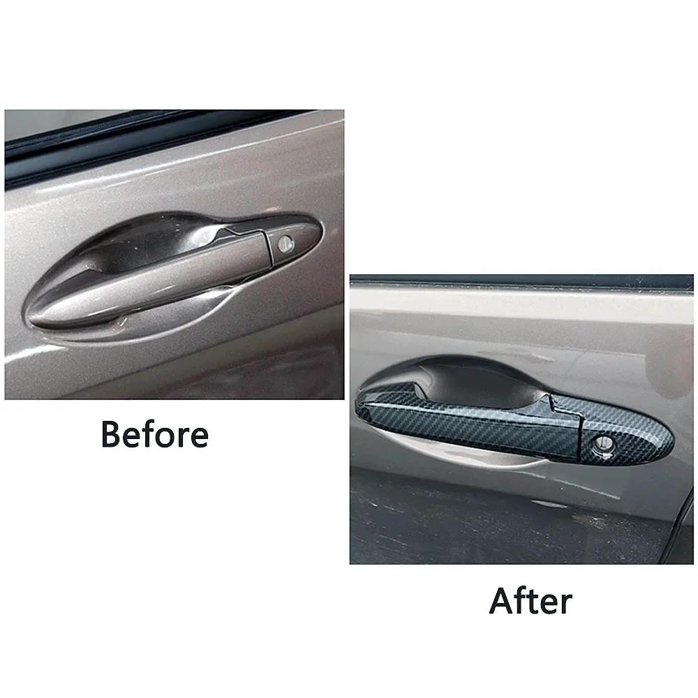 Do Hondy City GM4 GM5 GM6 2014-2020 Włókno węglowe Drukowana zewnętrzna osłona klamki drzwi Rama ramki miski drzwi Listwa wykończeniowa