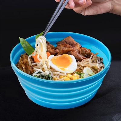 Portable Travel Silicone Bowl: High Temperature Resistant Internet Celebrity Picnic Supplies for Camping Lunch Box 517 Reviews