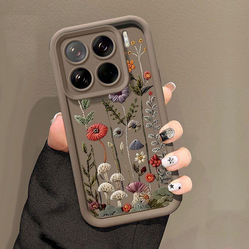 INS Embossed Floral Painted Phone Case For Motorola Moto Edge 50 Pro 60 Fusion Stylus 40 Neo 70 G84 G85 G54 G75 G05 G34 G56 G86
