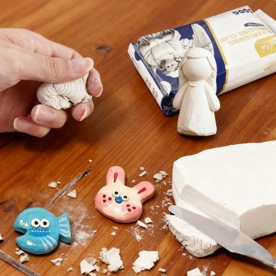 500/1000g Air-Dry Stone Clay No Baking Not Easy To Crack DIY Handmade Jewelry Ornaments Repair Pottery Old Items Children Adults