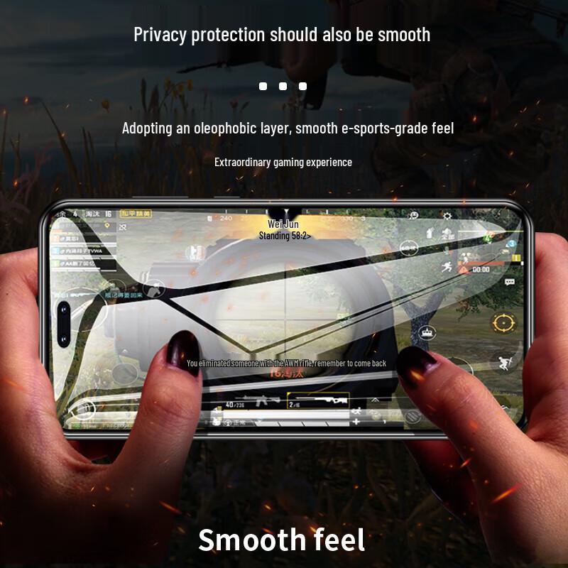 Smorss Anti-Peep Tempered Glass Screen Protector for Honor Magic6 Pro