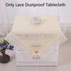 Lace Dustproof Tablecloth Tablecloths Party Decoration Nightstand Covers Rococo Floral Embroidery Table Decoration 70/100cm