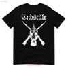 ENDSTILLE Rückenaufnäher Kaufen Einseitiges T-SHIRT vintage Gewaschenes Top Für den Alltag Unisex Lässige Streetwear Weiche Mode