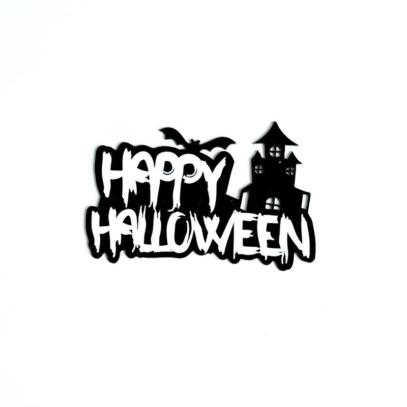 10 STÜCKE Acryl Halloween Kuchenaufsatz Rechter Winkel Kuchendekoration Flagge DIY Happy Halloween Party Kuchen Desserts Deko Zubehör