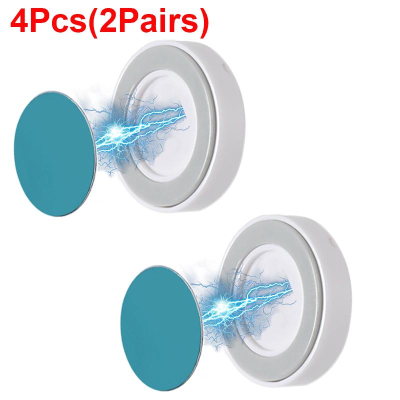 2/24Pcs Magnetic Hooks Wall Mount Strong Magnet Remote Control Holder Key Fridge Sticker Storage Hooks Home Decor Organizer Hook