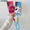 KEYSION Cute 3D Cartoon Plush Case for Samsung S25 Ultra 5G with Lanyard Silicone Shockproof Phone Cover for Galaxy S25+ Plus