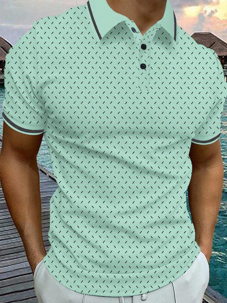 Must-have Men's Short Sleeve Polo Shirt, Slim Fit Casual