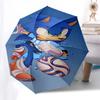 1pc Sonic the Hedgehog Automatic Folding Umbrella - Portable 3-Fold Design, 8-Bone Iron Frame Outdoor Umbrella, Ideal Gift for Fans, Travelers, Daily