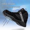 Langmeng Winter Safety Shoes - Unisex, Warm, Non-Slip, Anti-Smash, Anti-Puncture, Wear-Resistant.