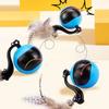 Interactive Cat Toy Ball Fast Rolling In Pouch Automatic Rolling Ball Anti-Depression Pet Toy for Indoor Cat Kitten