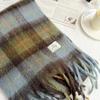 Popular thickened imitation mohair plaid scarf women's European and American winter new plaid scarf shawl