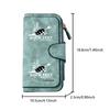 Rock music festival long zipper wallet, large-capacity card holder, unisex clutch bag, stylish zippered coin purse, suitable for daily use, a great