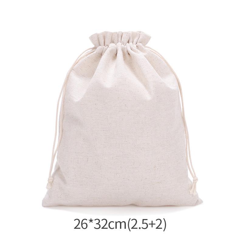Leinen Kordelzugbeutel - Anpassbares Logo, Staubdichter Jute-Aufbewahrungsbeutel