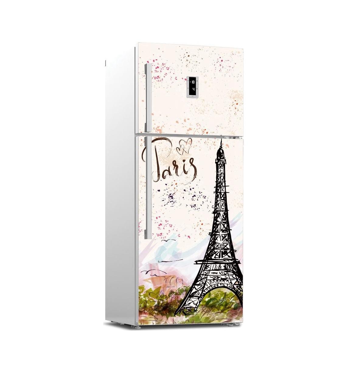 

23tyle красивые пейзажи наклейки на холодильник крышка холодильника дверная виниловая самоклеящаяся кухонная мебель Декор обертка наклейка для морозильной камеры DIY 60x150cm