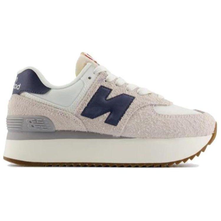 New Balance 574+ Moonbeam Dark Arctic Grey Women Sneakers Cream Sea-Salt WL574ZQA