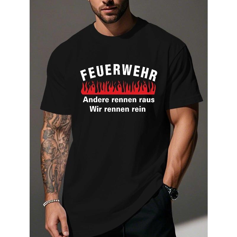 European sizes Humorous German Crinkle Men S Tee S чёрный