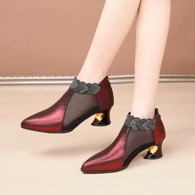 High-heeled Hollow Sandals - Versatile Women's Shoes, Ankle Boots, Women's Boots, Breathable