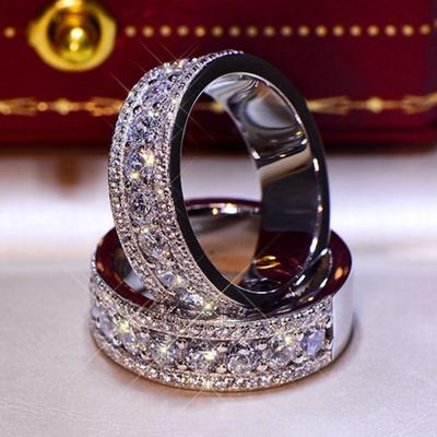 Bijoux Micro diamant Plaqué or Bague Europe et États-Unis Populaire Dur