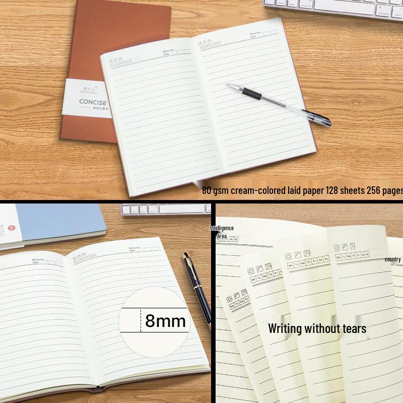 Prémiový zápisník A5 s vlastním logem - Jednoduchý, stylový, kreativní kancelářský a studentský diář