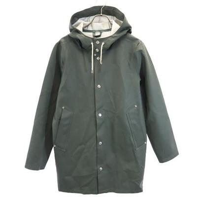STUTTERHEIM Wodoodporne wykończenie Płaszcz przeciwdeszczowy zielony kaptur Męski Używany