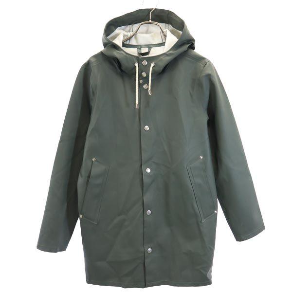 STUTTERHEIM Water Repellent Finish Raincoat Green Hood Men's Used