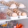 Refrigerator Egg Holder Automatic Rolling Container for Cabinet Fridge