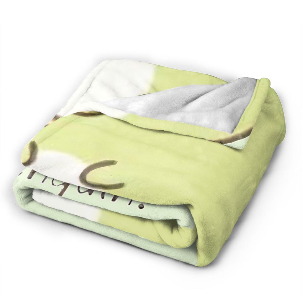 Sumikko Gurashi Penguin Knitted Blanket Flannel  Ultra-Soft Throw Blanket for Airplane Travel Bedspread