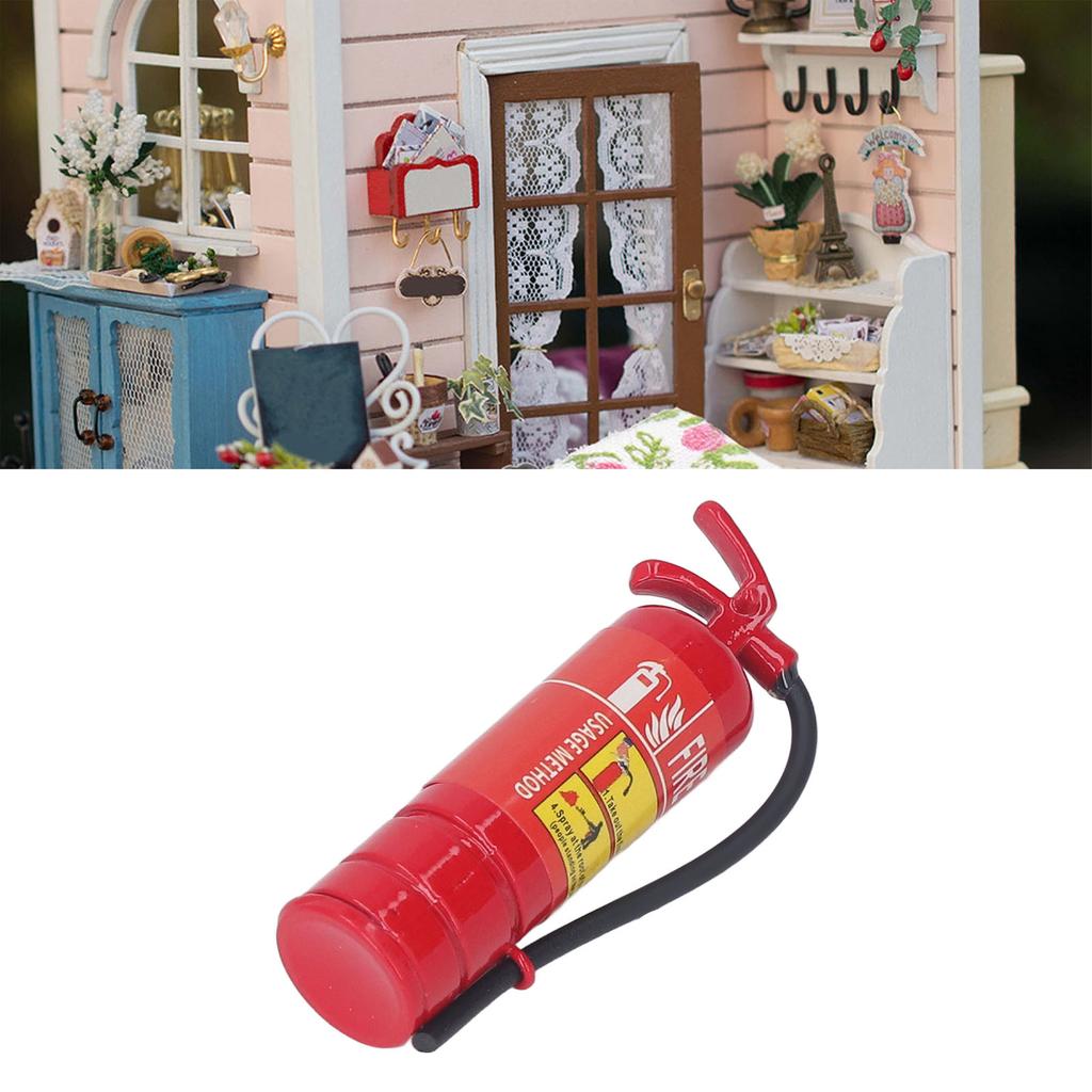 Extinguisher Mininature 1:12 Scale Alloy Model Decorative Accessories
