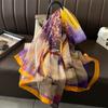 Summer Long Silk Satin Scarf Shawl Wraps Female Fashion Beach Stoles Pashmina Ladies Scarves Women Female Headband Hijab Echarpe