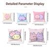 Cartoon Asamimichaan Asleep Cushion Cover Cushion Cover Set 4Pcs 50X50 45X45 40X40 Pillowcase Decorative Sofa Home Decor