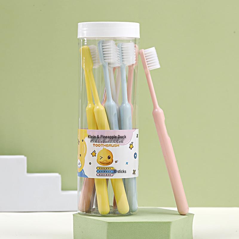 

Nano Soft-Bristle Toothbrush with a Wide Head for Gentle Dental Care Premium - 10 pieces candy color per barrel