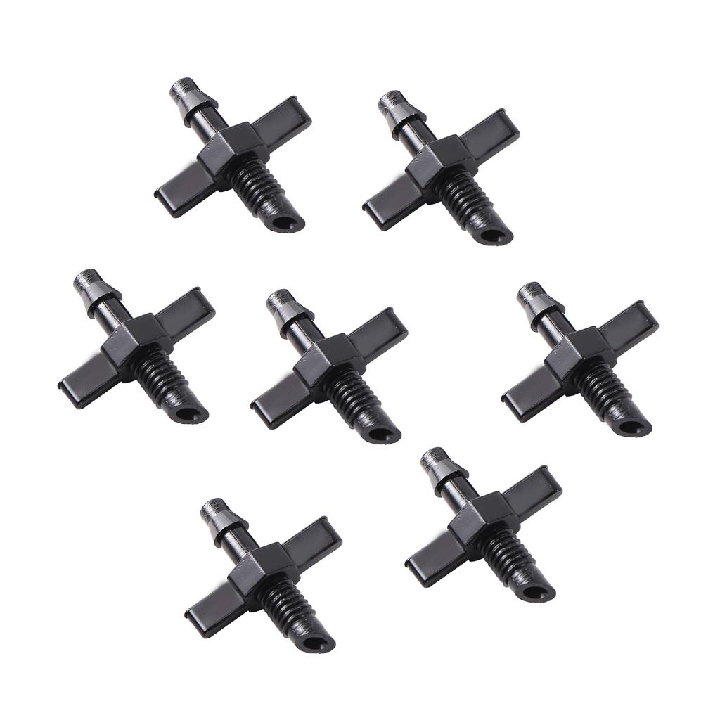 30Pcs 6mm Male Thread Single Barbed 4/7mm PVC Hose Connector for Drip Irrigation Watering Fitting Garden Tools Accessories