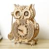 DIY 3D Wooden Owl Pendulum Clock Puzzle