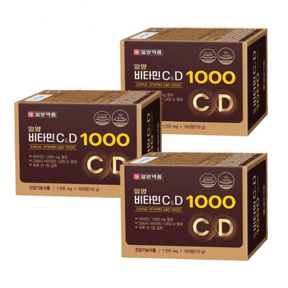Ilyang Pharmaceutical Ilyang Vitamin C&D 1000 110g 100 Tablets 3 pcs