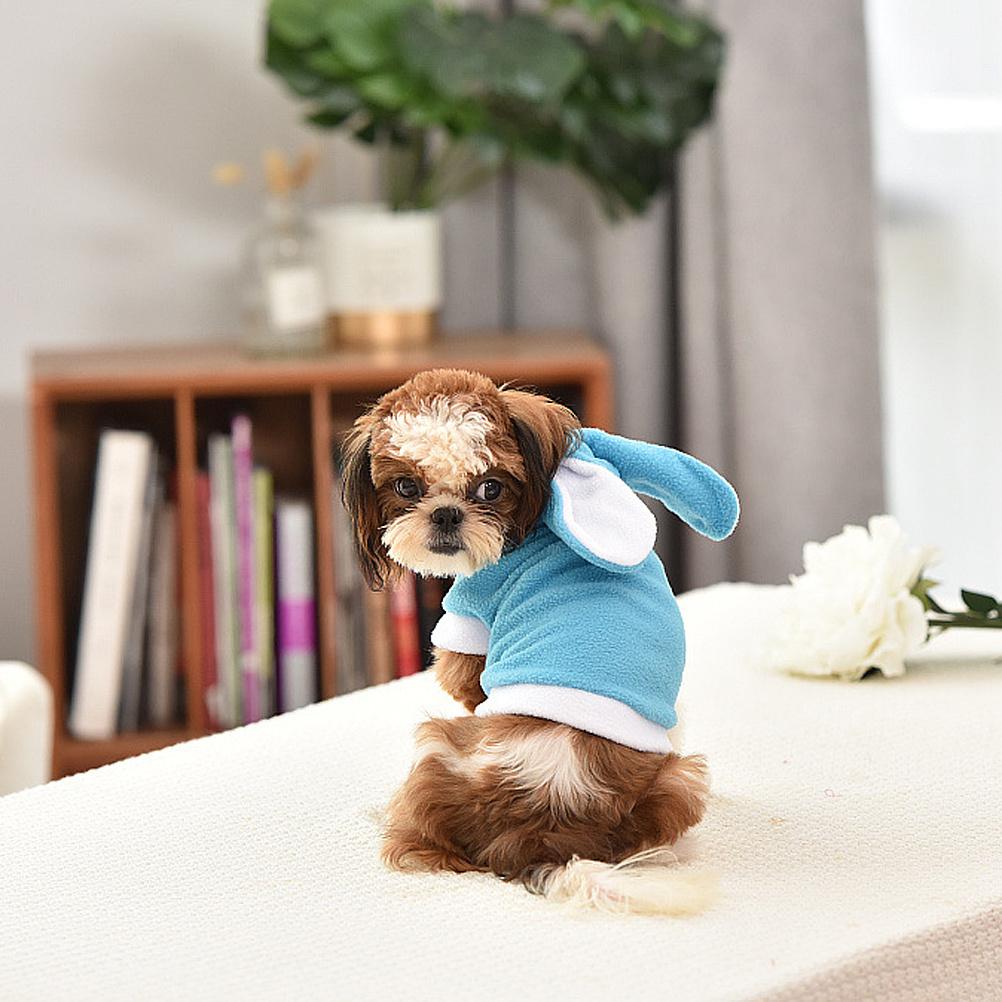 Warm Rabbit Style Clothes Soft Cotton Vest For Small Dogs Winter Outdoor Wear Jacket Dog Coat Pet Dog Clothes