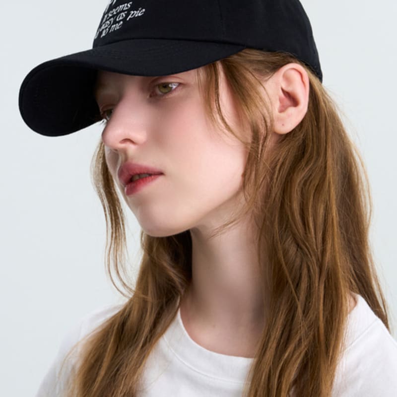 Sloppipie SIGNATURE COTTON BALL CAP [BLACK]