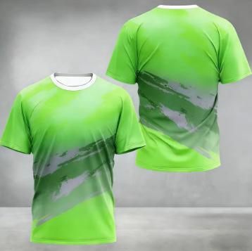 Summer Breathable Quick-drying Sports Training T-shirt Men's O-neck Short-sleeved Fitness Outdoor Sportswear Fashion Gym T-shirt